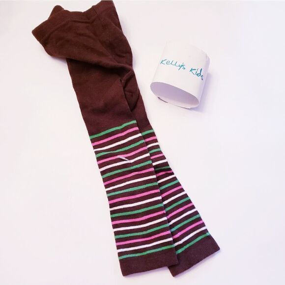 NWT Kelly's Kids Striped Footless Tights - Picture 2 of 5